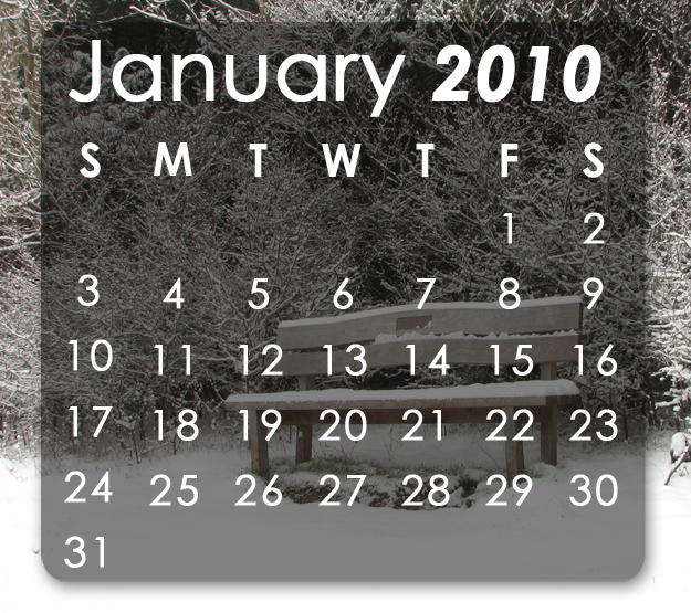 january 2010 printable calendar. Single page printable monthly